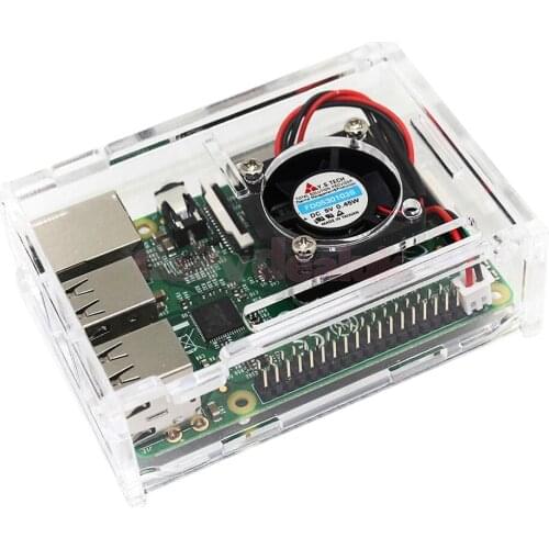 New Pi Box ABS Plastic Clear case for Raspberry Pi 3 & model b plus & Raspberry Pi 3 Premium Acrylic Case Box Shell Enclosure