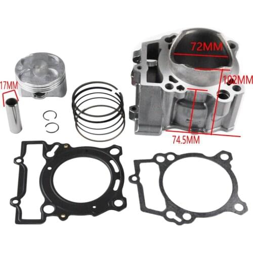 72mm Motorcycle Engine Parts Cylinder Set Piston Ring set including Gasket Kits Sets For benelli BJ250-15A BJ250 TNT250