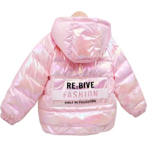 Childrens Down Jacket Winter Girls Cotton Clothes Lightweight Warm Comfortable Fashion Colorful Casual Coat 80% White Duck Down