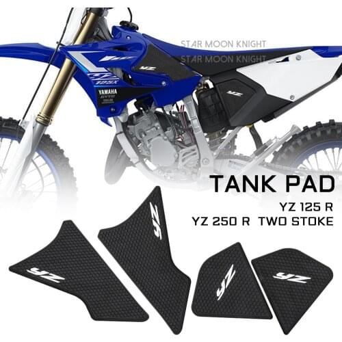 For YAMAHA YZ125R YZ 125 R YZ250R YZ 250 R TWO STOKE 2020 - Non-slip Side Fuel Tank Stickers Waterproof Pad Rubber Sticker