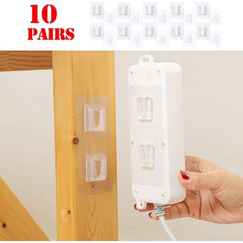 Double-Sided Adhesive Wall HooksWall Storage Holder for Kitchen Bathroom Hanger Strong Transparent Hooks Suction Cup Sucker