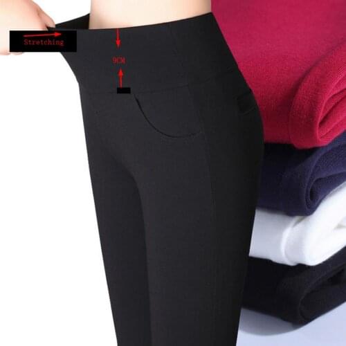 ENLU Women's Velvet Trousers