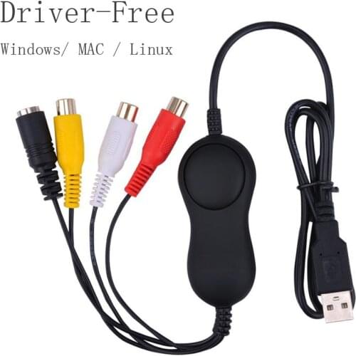 Ezcap158 USB Audio Video Capture,Analog video recording for XBOX PS3 VHS Windows MAC 10.13/ MAC14 win10 win7 win8 64bit OBS Vmix