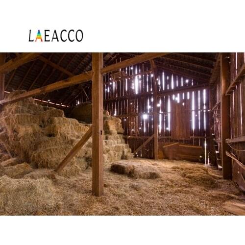 Photo Backdrop Farm Wooden Warehouse Haystack Rural Baby Newborn Party Portrait Photography Background Photo Studio Photocall