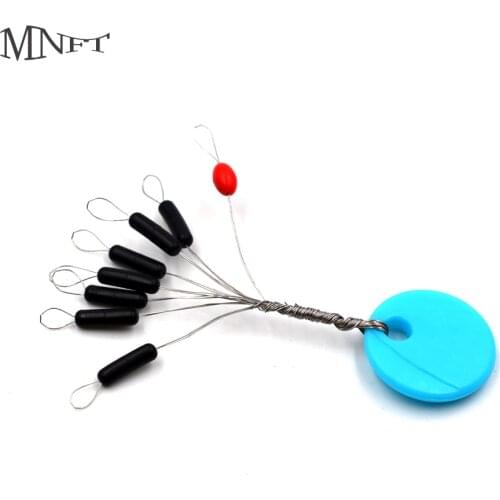 MNFT 6Set/lot(48Pcs) Rubber Space Beans 6 Size Black Oval Stopper Fishing Bobber Vertical Beans Carp Fishing Tackle Easy Use