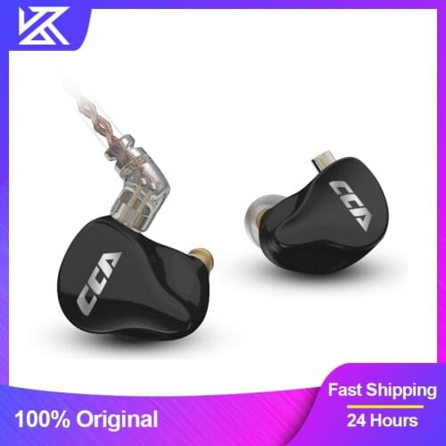CCA CA16 Headset 7BA+1DD Hybrid Technology HIFI Stereo Bass Monitor Wired Earphones With Microphone In Ear Earplugs Headphones