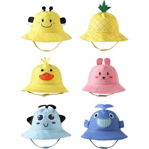 2019 New Summer Infant Baby Kid Girls Boys Bucket Hat Cap Children Breathable Cotton Hat