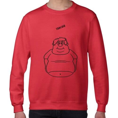 TARCHIA 2021 New Arrival Fat Boy Oversized Printed Hoodies Sweatshirts O-neck Sweatshirts Long Sleeve Mens Tee Tops Plus Size