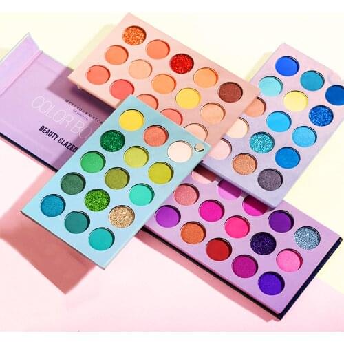 Beauty Glazed 60 Colors Eyeshadow Palette Glitter Highlighter Shimmer Eye Shadows High Quality Professional Make up Sets