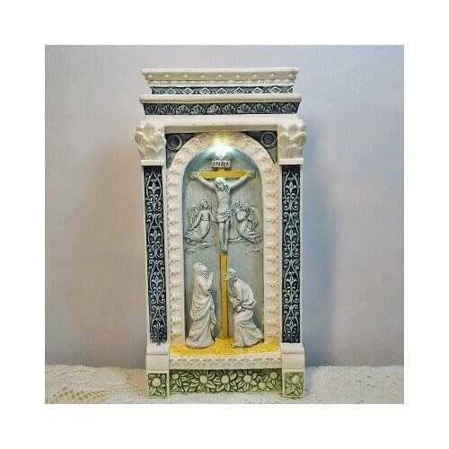 Crucifix Resin Christ Reliquary Christian Gifts Christian Jesus Gifts