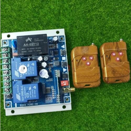 AC 220 V 240V 380V 30A relay RF Wireless Remote Control garage door/motor/projection screen/blinds receiver transmitter