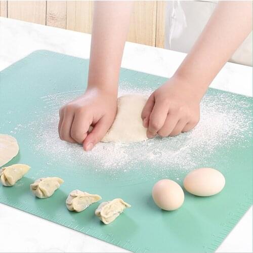 Silicone Baking Mat Pizza Dough Maker Pastry Rolling Pin Dough Macaroo Pizza Dough Non-Stick Maker Holder Kitchen Baking Tool