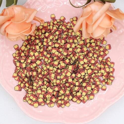 KLJUYP Cute French Fries Sequins for DIY Card Making Craft Color Collection