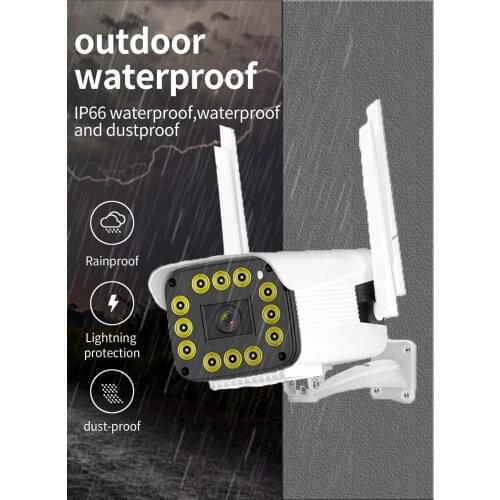 Super Night Vision Full Color Wireless PTZ IP Bullet Camera Outdoor Water-proof Home Security CCTV Camera