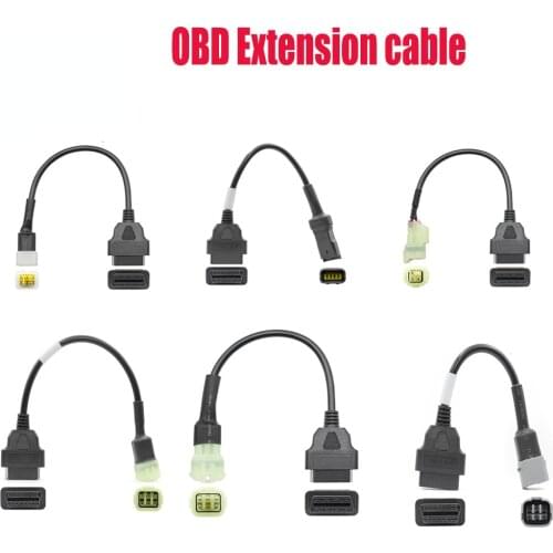 Unversial OBD Extension cable For Motorcycle OBD2 Connector For YAMAHA OBD Connector HONDA/KTM/SUZUKI/DUCADI/KAWASAKI Moto