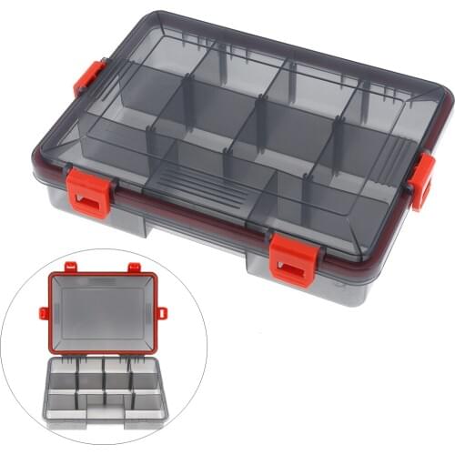 Waterproof & Seal 21.5cm x 16.5cm x 4.6cm Activity 11 Compartments Fishing Tackle Box for Fishing Hook Swivel Lures Accessories