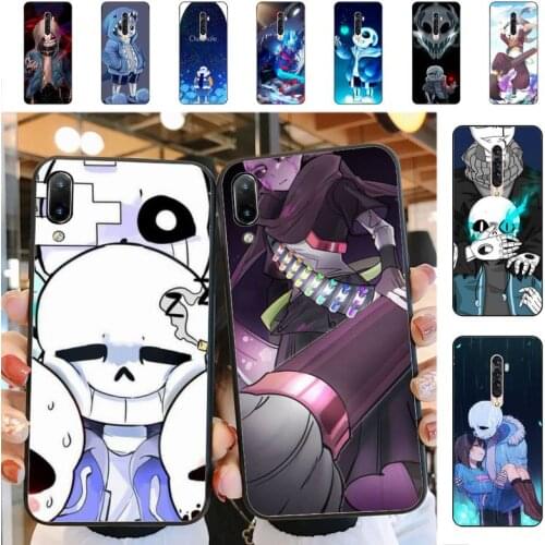 YNDFCNB Undertale Sans Anime Phone Case for Vivo Y91C Y11 17 19 53 81 31 91 55 V17 11i 9 for oppo