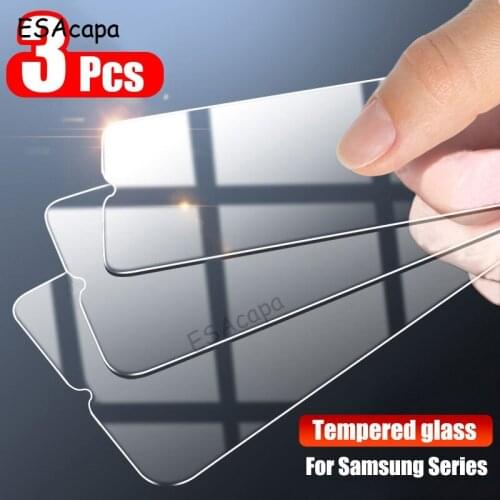 3PCS Tempered Glass Screen Protection For Samsung A02S A21S A12 A31 A32 A41 A42 A51 A52 A71 A72 M51 M31S A01 Core M31 Prime M21