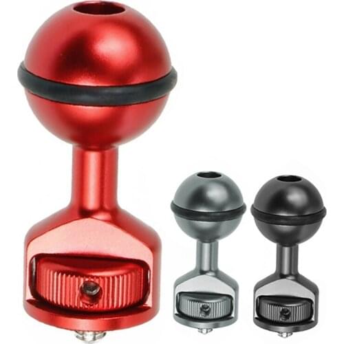 1 Inch Ball Head to 1/4 Screw Mount Adapter 360 Rotatable for GoPro Hero 9 8 7 5 Action Camera Light Monitor