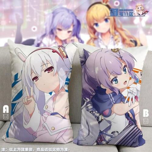 Anime Azur Lane Javelin Illustrious Half-length Sexy Small Pillow Japanese Otaku Cushion Character Play Bed linings Xmas Gifts