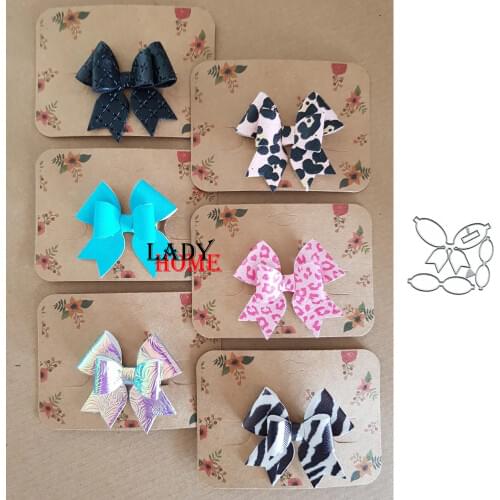 Bow Bowknot Tie Craft Metal Cutting Die Mold Punch Stencil Template for DIY Scrapbooking Paper Album Photo Card Making Dies Cut