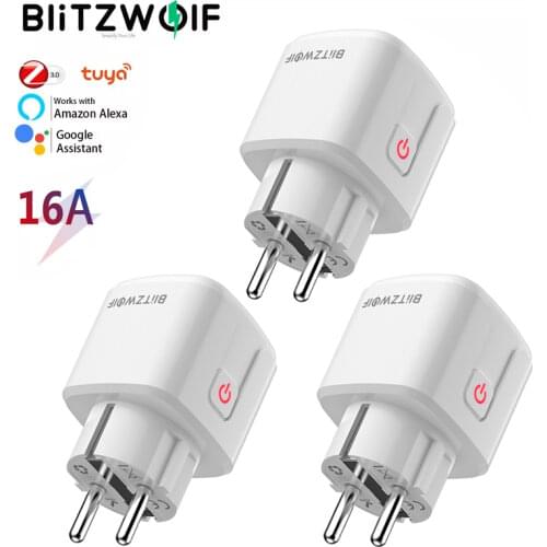 BlitzWolf BW-SHP15 ZigBee 3.0 16A EU Plug Intelligent Smart Socket Power Outlet APP Remote Monitor Work With Alexa Google Home