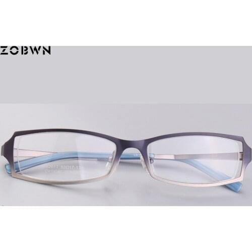Classic metal Spectacle frames fake full rim Goggle Men Women Fashion vintage Eyeglasses Clear Lens moldura Color gradient gafas