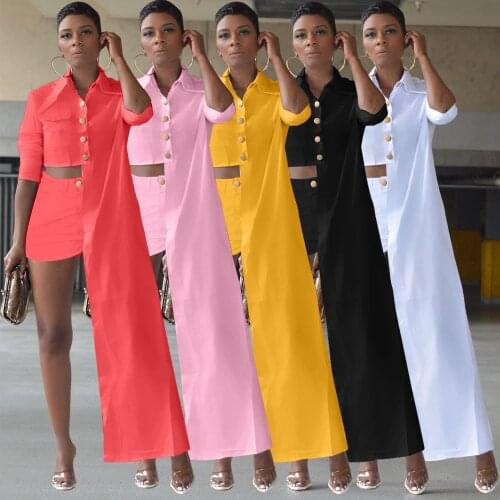 Echoine Two Piece Set Irregular Long Shirt Shorts Set Casual Autumn Elegant Vintage Streetwear Party Club Outfits Matching Set