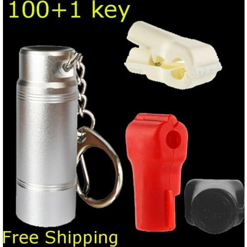 101pcs EAS Lock Pick Security Hook Magnetic Detacher Magnet Lock Key Stop Lock Detacher Remover EAS System for Stem Hook Hanging