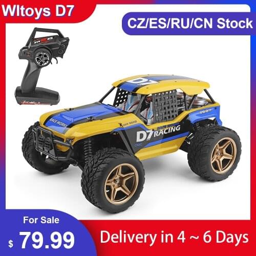 Wltoys XK 12402-A D7 4WD 2.4G RC Car Dessert Baja Vehicle Models High Speed 45km/h Remote Control Car Model Off-Road Vehicle Toy