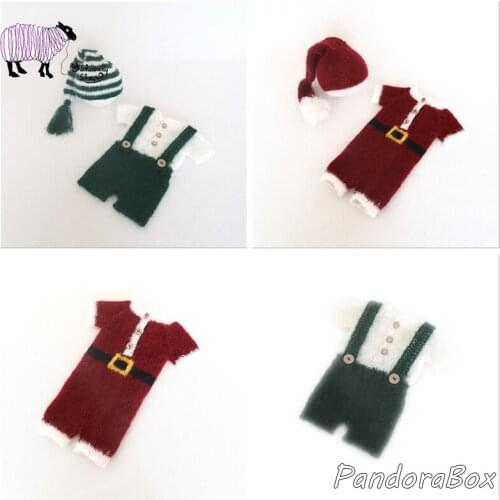 100%Handmade Baby Boy Girl Mohair Romper Newborn Photography Props Xmas Outfits Infant Photoshoot Clothes Baby fotoshooting Prop