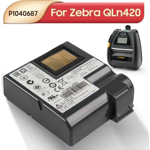 Original Replacement Battery P1040687 For Zebra QLN420 Mobile Printers Batteries 4900mAh