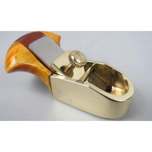 Thumb brass convex bottom planes for violin/cello