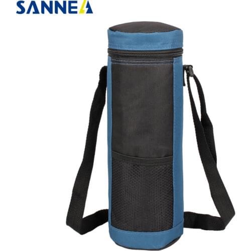 SANNE 600D polyester oxford environmental aluminum film cooler insulated thermal bag ice mummy bottle ice pack can be portable