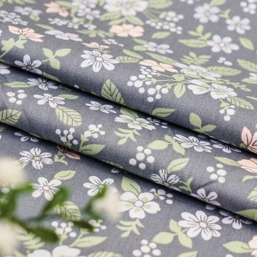 High Quality Twill Cotton Fabric Zakka Print Floral Weave Cloth For Sewing Dress And Storage Bag