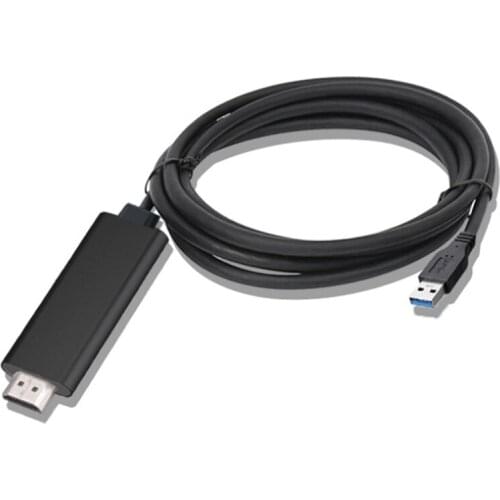USB3.0 Male Audio and Video Converter Multi-System Compatible 1920X1080 Video Graphics Cable Converter with Audio