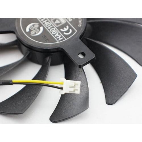 Graphics Card Fan 12V 0.57A 2Pin 85mm for MSI RX560 GTX1050/1050ti AERO ITX GPU Cooling Fan Cooler HA9010H12F-Z
