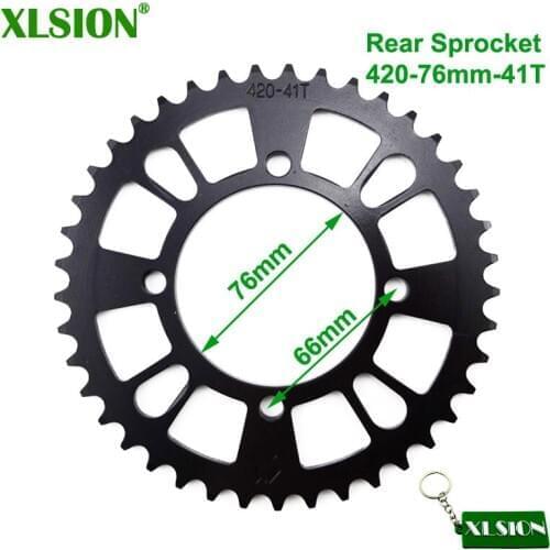 XLSION Rear Sprocket 420 76mm 43T For SDG hub wheel Pit Dirt Bikes Pitmotards SSR Taotao Coolster