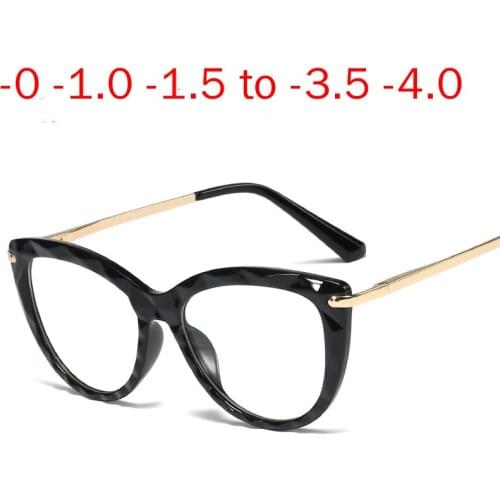 MINCL/ Female Glasses Photochromic Finished Myopia Glasses Women Diamond Frame Change Color Lens Prescription Sunglasses NX
