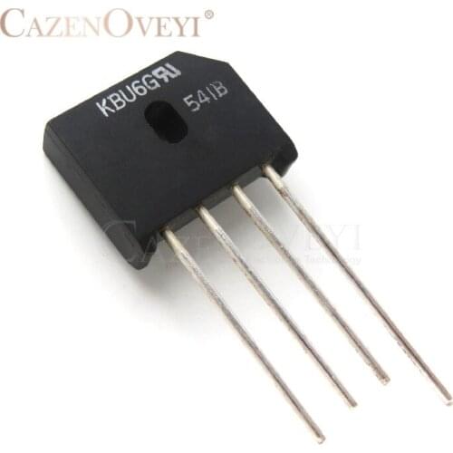 1pcs/lot KBU6G KBU6 DIP-4 In Stock