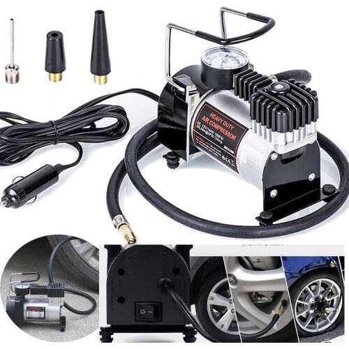 12v Car Electric Air Compressor 100PSI Tyre Deflator Portable Inflator Pump For Bicycle Auto Motorcycle