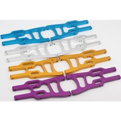 2pcs HSP 106019 Aluminum Front Lower Suspension Arm 06011 1/10 Upgrade Parts For 94107 94106 94170