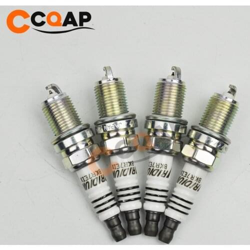 4-6PCS BKR7EIX 2667 Iridium Spark Plug For Polaris Porsche BMW Honda Volvo Audi Honda High Quality BKR7EIX-2667 Ignition Plug