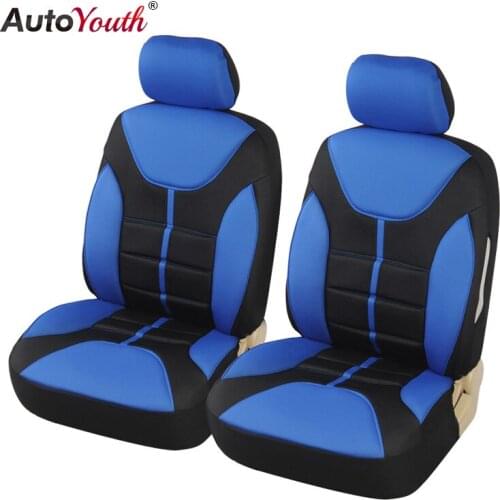 AUTOYOUTH Multicolor luxury Car Seat Covers Universal Fit Most Front Cat Seat Protector Airbag Compatible Foam Back Support
