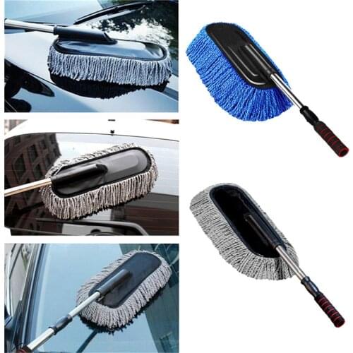 Car Dust Brush Multi-Functional Microfiber Car Dust Cleaning Brushes Duster Mop Auto Duster Was Car Care 40 x 10 x 5cm jy29