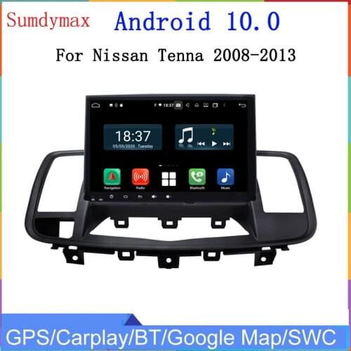 9inch special android 9.0 car dvd player for nissan Tenna 2008-2013 pX5 octa core 4g ram 64g rom wifi bluetooth gps navi