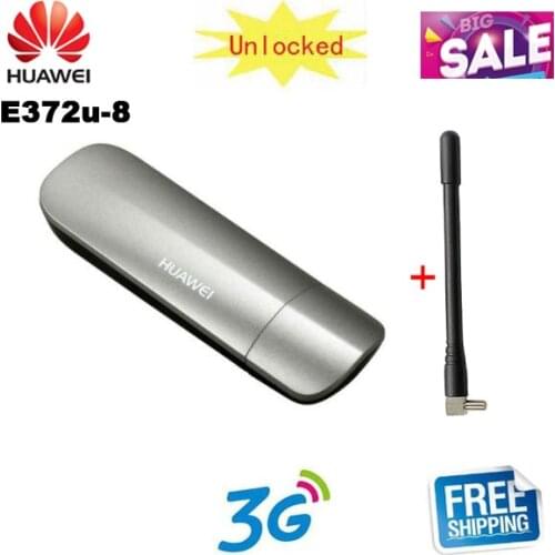 Free shipping original unlocked Huawei E372 E372u-8 42Mbps 3G USB wireless modem dongle+ 1 external antenna