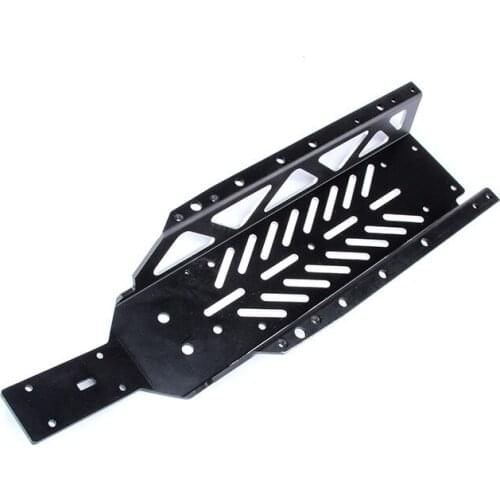 Black CNC Metal Baja main frame chassis for 1/5 HPI Baja 5B Parts ROVAN KM 65001-2