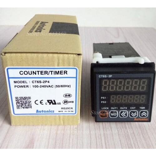 CT6S-2P4 100% New Original Genuine Multifunctional Timer Counter 100-240VAC 50-60Hz