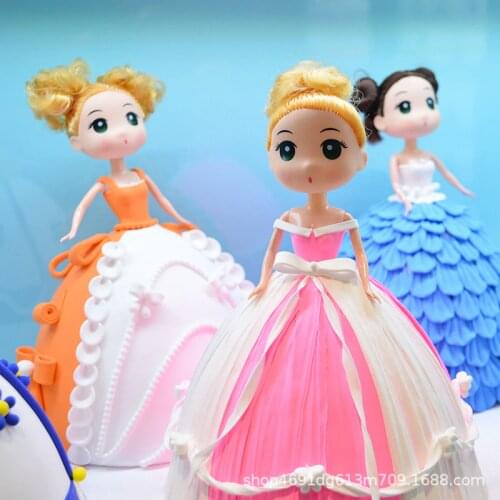 DIY handmade doll super light clay children color clay princess doll kindergarten set material package plasticine